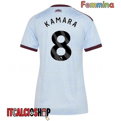 Aston Villa Boubacar Kamara #8 Terza Maglia Femmina 2026-27 Manica Corta